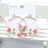 Multicolor Rose Earrings