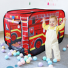 Kids Children Tent Popup Play Tent Toy Outdoor Foldable Playhouse Fire Truck Police Car Game House Bus Tent Indoor Outdoor Game