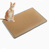 Cat Litter Mat, Kitty Litter Trapping Mat, Double Layer Mats with MiLi Shape Scratching design, Urine Waterproof, Easy Clean, Scatter Control  21" x 14"  Yellow （same as JYD-GT-MSD-YELLOW）