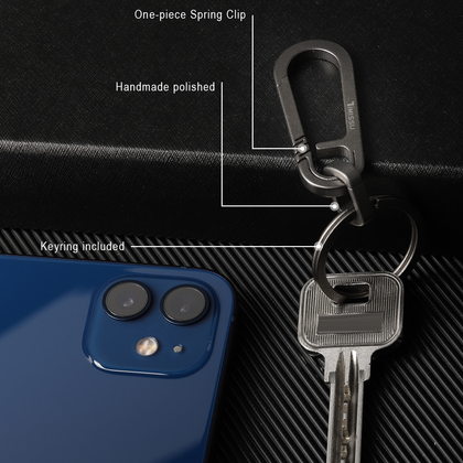 Titanium Keychain with Key Ring Ti5