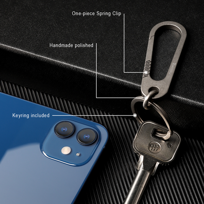 Titanium Keychain with Key Ring Ti2