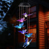 Solar butterfly wind chime lamp