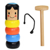 Fixed tumbler magic stubborn wooden figure toy