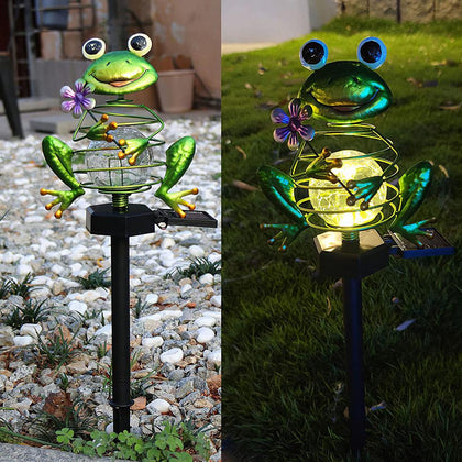 LED solar outdoor lawn light frog light