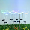 Solar LED fiber optic jellyfish light