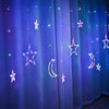 LED Deer Star Moon Curtain Light
