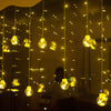 AC220V 12PCS 8 Flashing Patterns LED Wishing Ball Curtain Light Home Dining Room