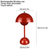 Mushroom lamp portable wireless touch charging table lamp USB flower bud table lamp