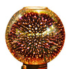 3D fireworks glass cover gas lampshade