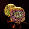 3D fireworks glass cover gas lampshade