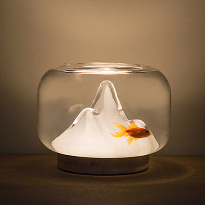Creative warm mountain lamp charging night lamp fish tank table lamp romantic gift lamp