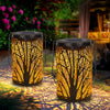 Solar hollow forest candlestick lamp