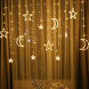 LED Deer Star Moon Curtain Light