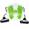 Weight loss exercise training device with balance plate, waist twist plate rotation